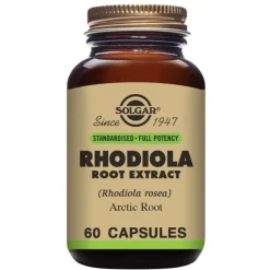 SOLGAR Rhodiola (Raíz de Rodiola) 60 cápsulas vegetales
