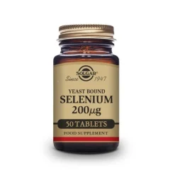 SOLGAR Selenio en Levadura 200mcg 50 Comprimidos