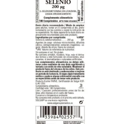 SOLGAR Selenio 200mcg (Sin Levadura) 100 comprimidos