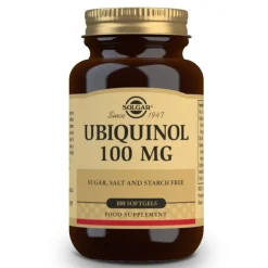 SOLGAR Ubiquinol 100mg Forma Reducida de Co-Q10 (50 Cápsulas Blandas)