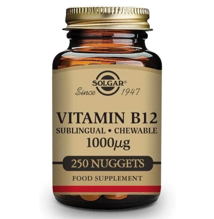 SOLGAR Vitamina B12 (1000μg) 250 Comprimidos Masticables