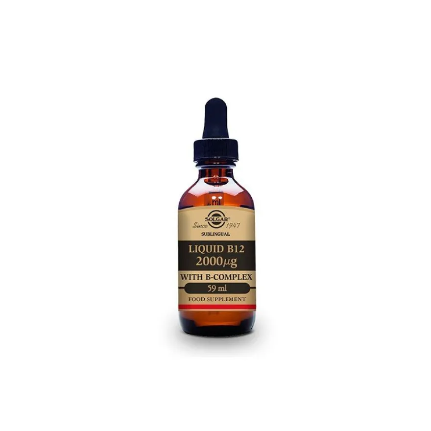 SOLGAR Vitamina B-12 Líquida con B-Complex 2000µg 59ml