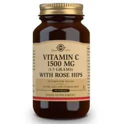 SOLGAR Vitamina C con Rose Hips (Escaramujo) 1500mg (180 Comprimidos)
