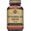 Solgar Vitamina D3 400 UI 100 Cápsulas