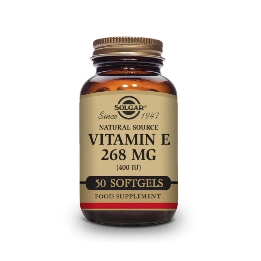 SOLGAR Vitamina E 400 UI (268 mg) 50 cápsulas blandas