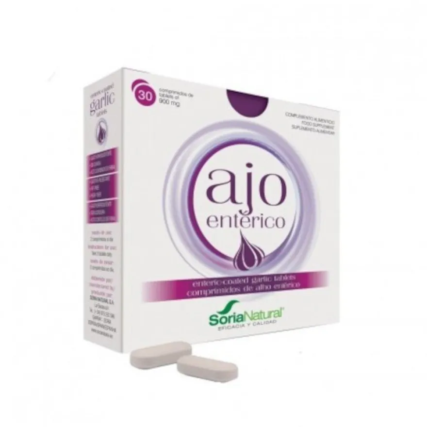 Soria Natural Ajo Entérico 900 mg 30 Comprimidos