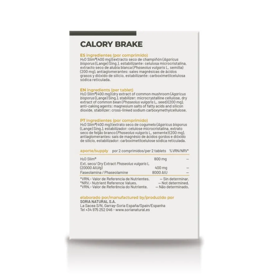 Soria Natural Calory Brake 24 Comprimidos
