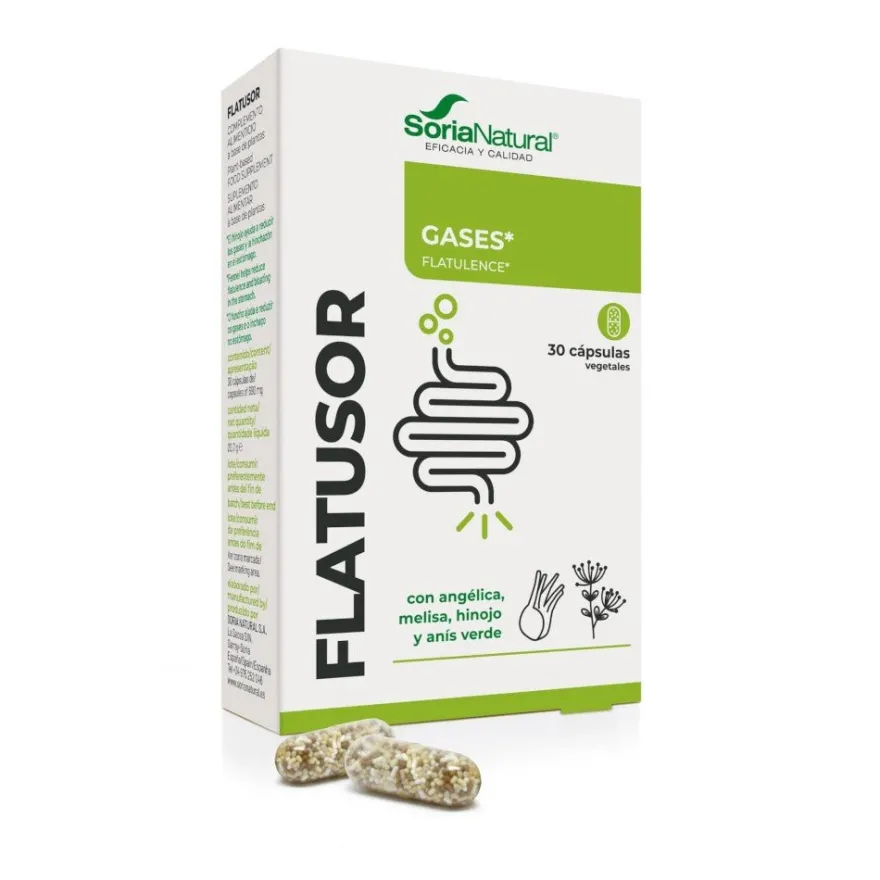 Soria Natural 17-C Flatusor 30 Caps Liberacion Prolongada