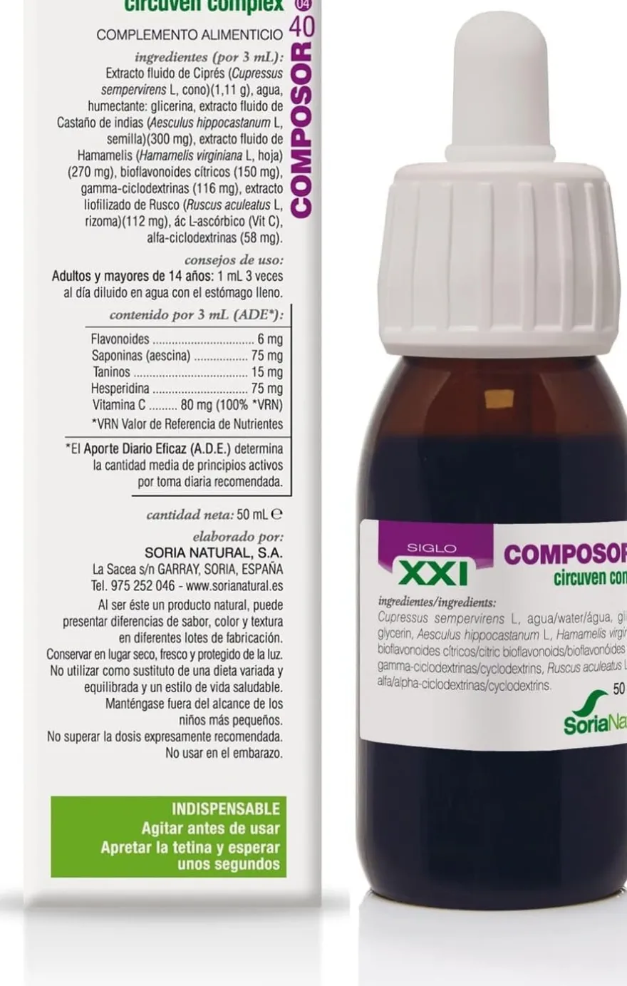 Soria Natural Composor 40 Circuven Ruscus 50 ml