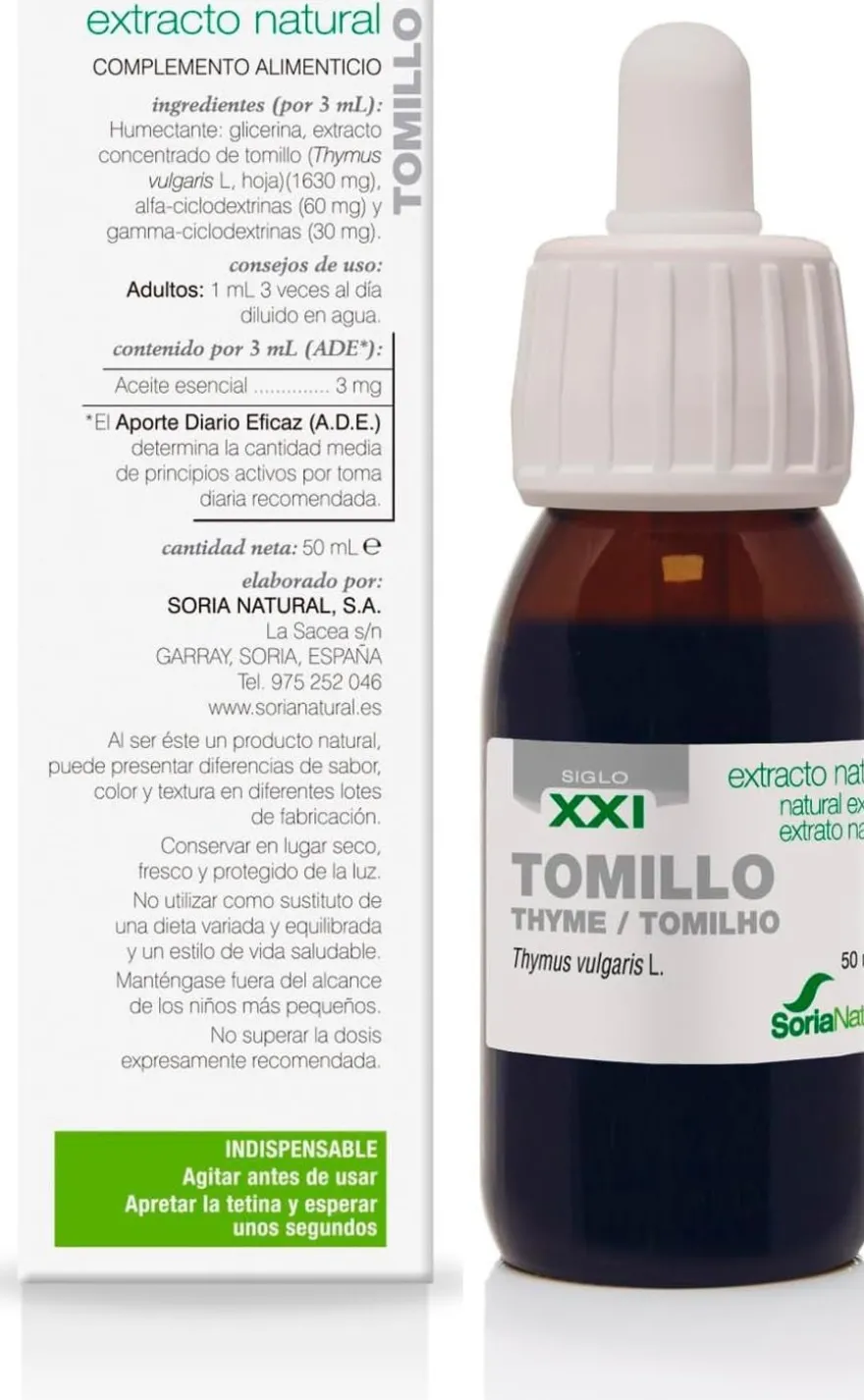Soria Natural Extracto Tomillo S. XXI 50 ml