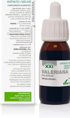 Soria Natural Extracto Valeriana S. XXI 50 ml