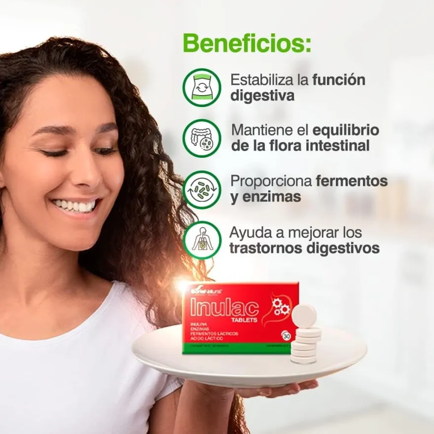 Soria Natural Inulac Tabletas 30 Tabletas
