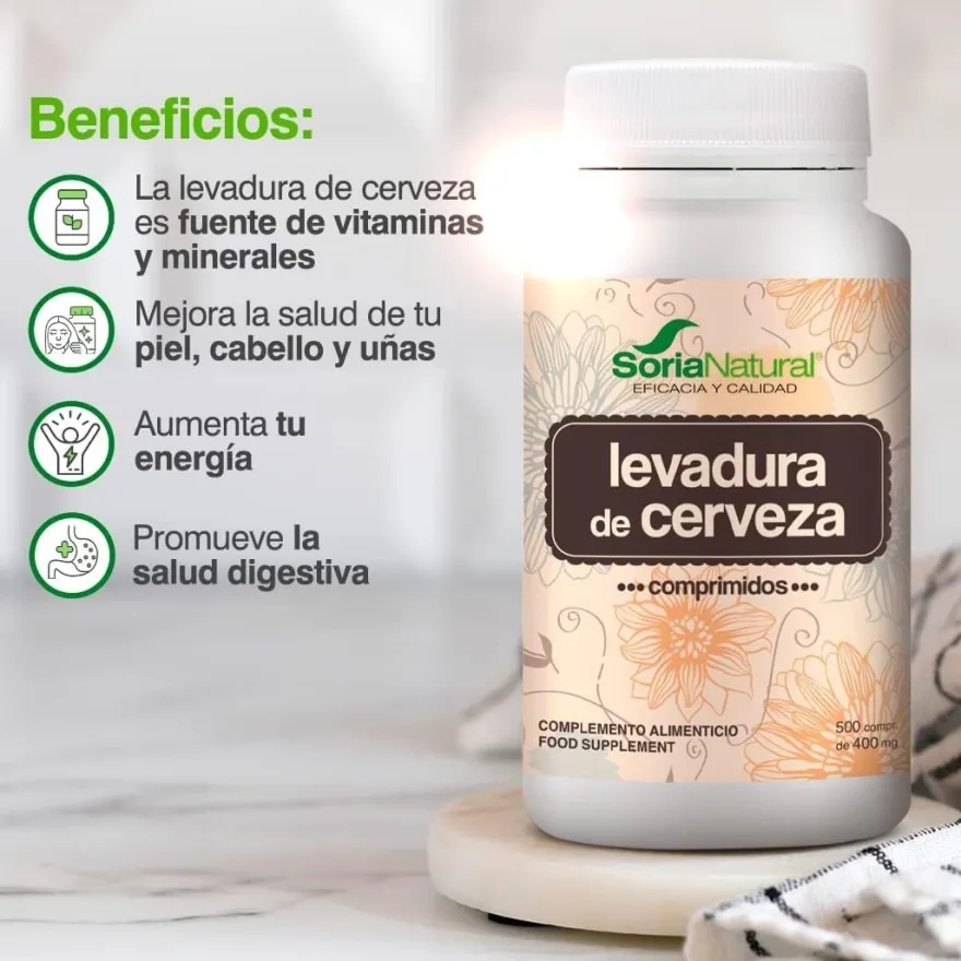 Soria Natural Levadura Cerveza 500 Comprimidos