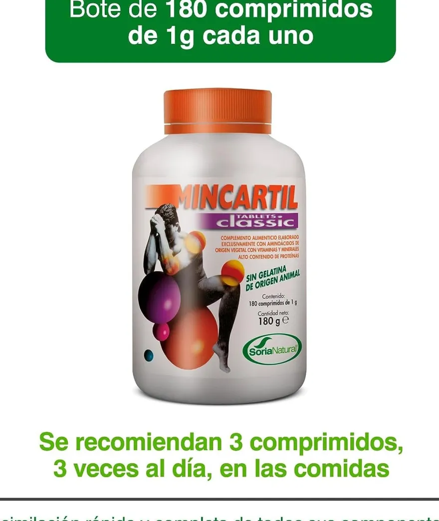 Soria Natural Mincartil Clasic 180 Comprimidos