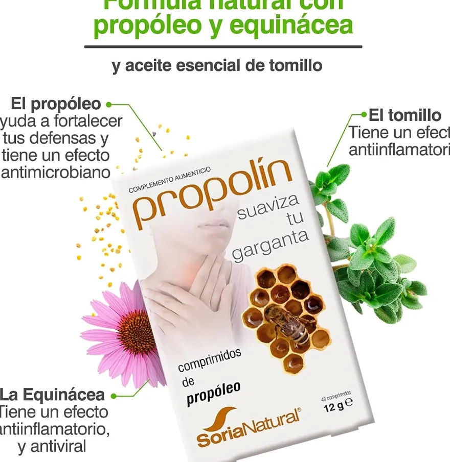 Soria Natural Propolin 250 Mg 48 Comprimidos
