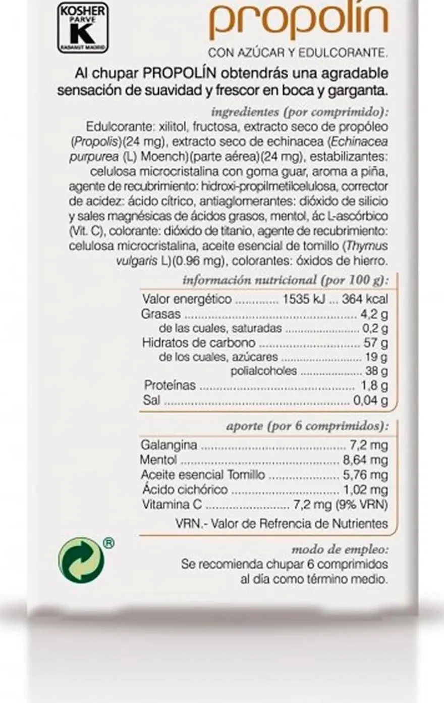 Soria Natural Propolin 250 Mg 48 Comprimidos