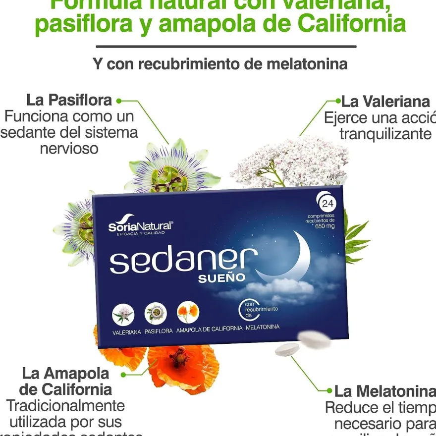 Soria Natural Sedaner Sueño 24 Cápsulas