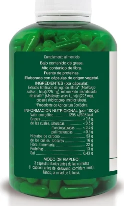 Soria Natural Verde Alfalfa 630 Mg 240 Cápsulas