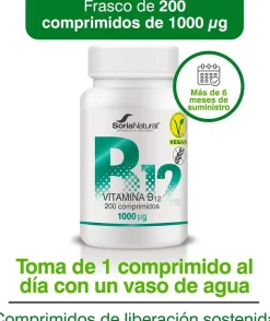 Soria Natural Vitamina B12 250 mg 200 Comprimidos