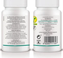 Soria Natural Vitamina B12 250 mg 200 Comprimidos