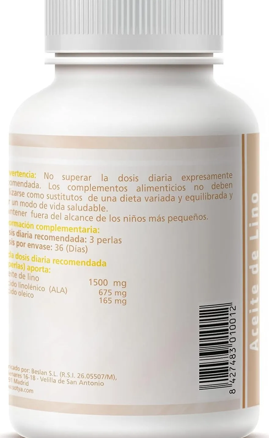 Sotya Beslan Aceite De Lino 702 Mg 110 Perlas