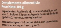 Sotya Beslan Ajo Macerado 1400 Mg Perlas 60 unidades