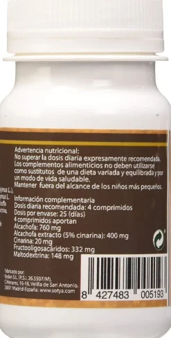 Sotya Beslan Alcachofa 100 Comp 500 Mg