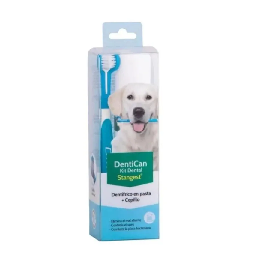 Stangest Kit Dental Cepillo + Pasta para Perros 100ml