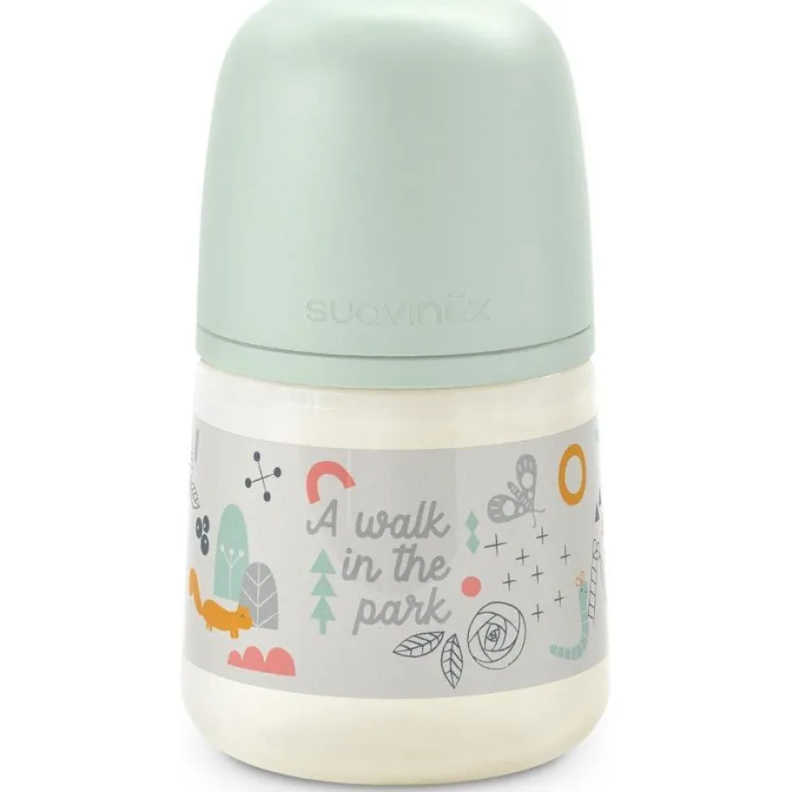 SUAVINEX Biberón Clásico 150ml T1M (Walk Verde)
