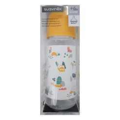 SUAVINEX Biberón 360ml Tetina Fisiológica SX Pro Flujo Denso (L) - Amarillo