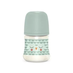 SUAVINEX Biberón Premium Bonhomía +0m Silicona SX Pro Fisiológica 150ml (Búho Verde)