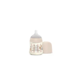 SUAVINEX Biberón Premium Wonderland +0m Silicona SX Pro Fisiológica 150ml Conejo Rosa Rayas