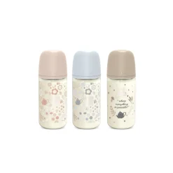 Suavinex Biberón Vidrio Silicona M Wonderland Beige 240ml