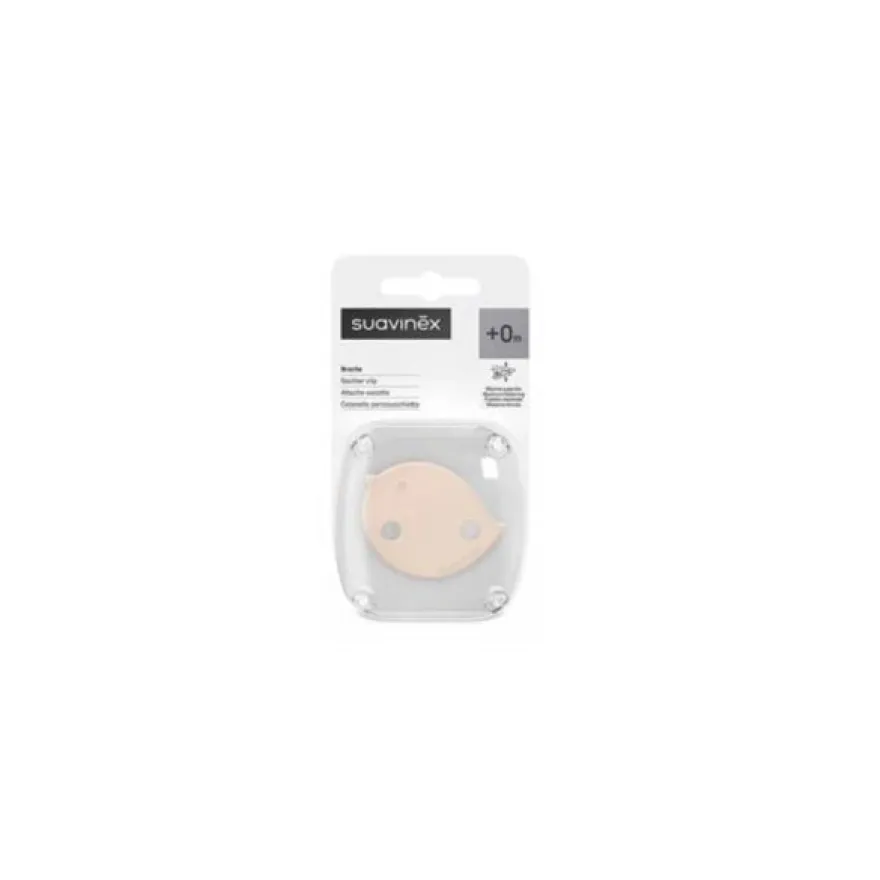 SUAVINEX Broche de Pinza Decorado (Pajarito Rosa) 1un