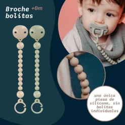 SUAVINEX Broche Pinza Bolitas de Silicona Azul 1 ud