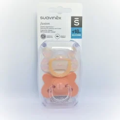 SUAVINEX Chupete Fusion Tetina Anatómica Silicona +18M 2ud (Rosa Ondas y Ardilla)