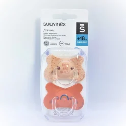 SUAVINEX Chupete Fusion Tetina Anatómica Silicona +18M 2ud (Rosa Arcoíris)