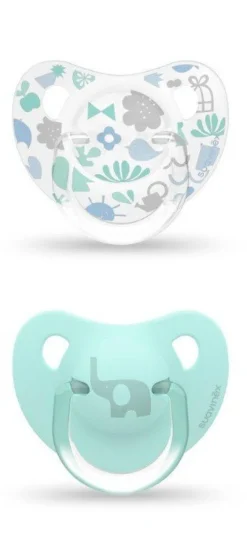 SUAVINEX Chupete Tetina Anatómica Silicona 6-18 Meses x2 (Azul)