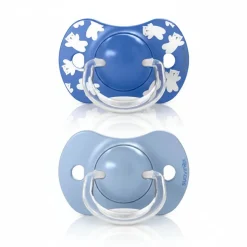 SUAVINEX Chupete Tetina Anatómica Silicona +18 Meses x2 (Azul)
