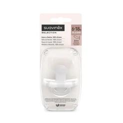 SUAVINEX Chupete Todosilicona SX Pro Anatómica 6-18 Meses (Blanco)