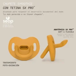 SUAVINEX Chupete Todosilicona SX Pro Anatómica 0-6 Meses (Color Mostaza)