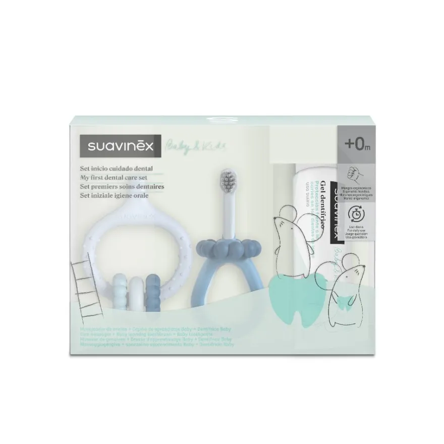 Suavinex Mi Primer Set Cuidado Dental +0M Azul
