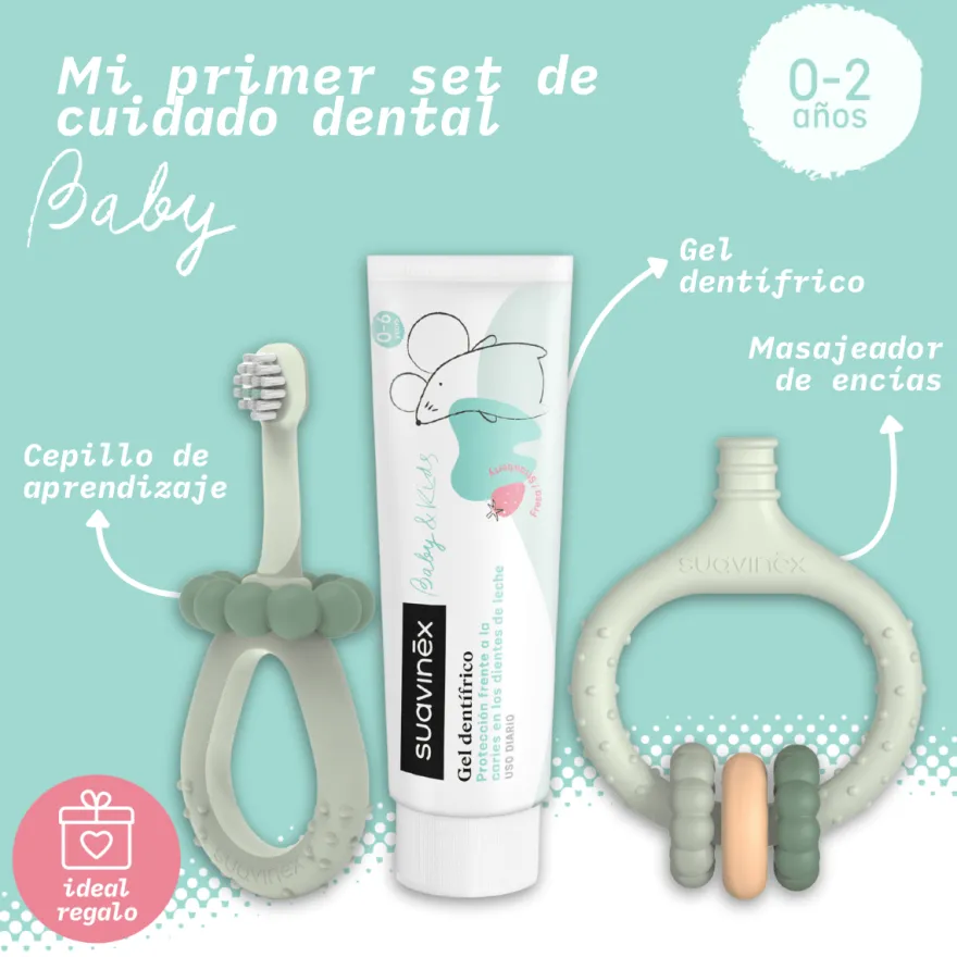 Suavinex Mi Primer Set Cuidado Dental +0M Verde