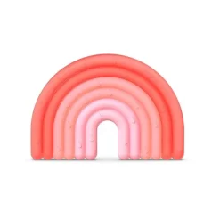 SUAVINEX Mordedor de Silicona +0m Arcoirirs Rosa Etapa 1