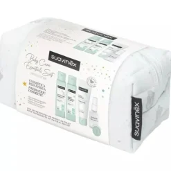 SUAVINEX Neceser de Viaje de Tela Azul Baby Care Essentials Set