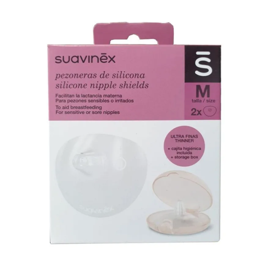 Suavinex Pezoneras de Silicona Talla M 2 Unidades