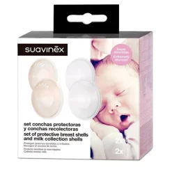 SUAVINEX Set 2 Conchas Protectoras y 2 Conchas Recolectoras