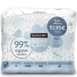 Suavinex Toallitas Aqua Care Pack Ahorro 180 unidades