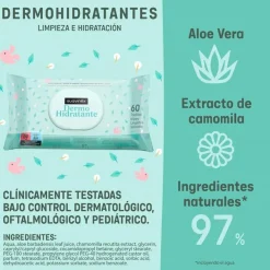 SUAVINEX Toallitas Dermo Hidratantes 60 uds