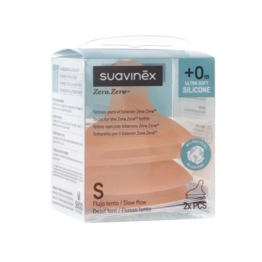 SUAVINEX Zero Tetina Flujo Lento 2 uds